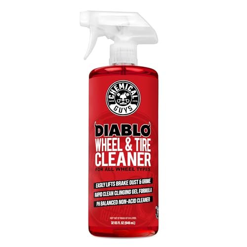 Chemical Guys Sprayable Diablo Wheel Cleaner (Safe on All Wheel & Rim Finishes), Great for Cars, Trucks, SUVs, Motorcycles, RVs & More, 32 fl oz