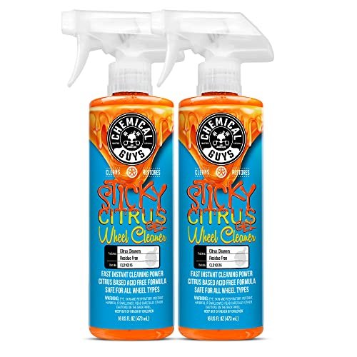 Chemical Guys CLD1051602 Sticky Gel Citrus Wheel Cleaner Gel, (Safe For All Wheel Types) Works on Cars, Trucks, SUVs, Motorcycles, RVs & More, 16 fl oz (2 Pack)