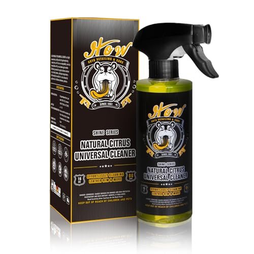 H.O.W AUTO DETAILING & CARE H.O.W 16 oz Natural Citrus Car Interior Cleaner All Purpose Vegan Non-Toxic