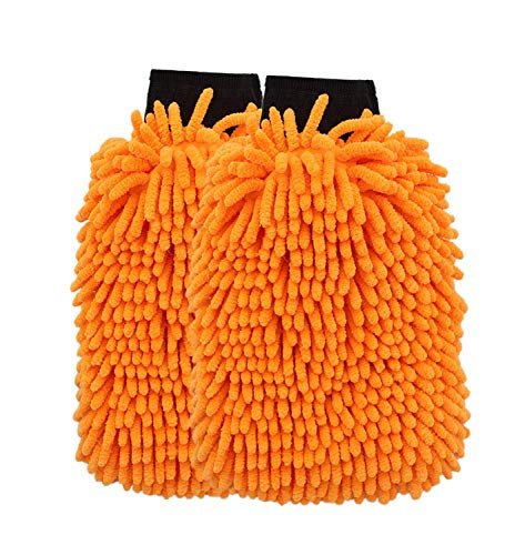 SCRUBIT 2 Pack Car Wash Mitt – Scratch-Free Car Sponges for Washing, Dual Sided Wash Mitts for Car Washing - Premium Car Washing Sponge for Cars, Trucks, and Boats
