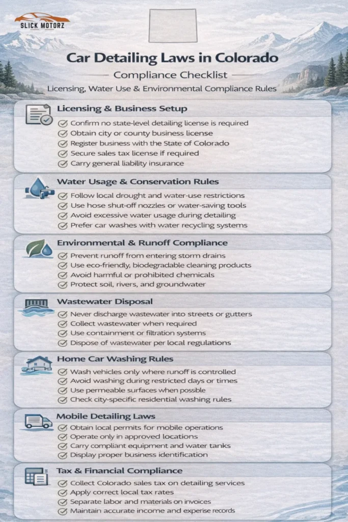 Car Detailing Laws in Colorado: Essential Rules You Must Know