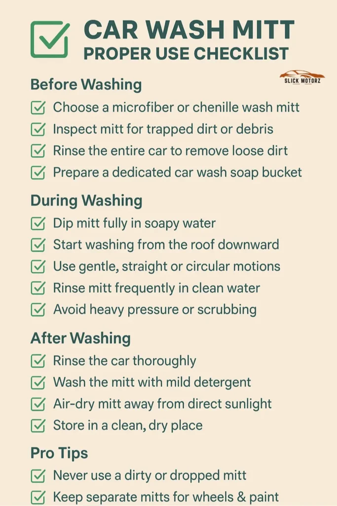 How to Use a Car Wash Mitt Properly: Ultimate Guide for Shiny Cars