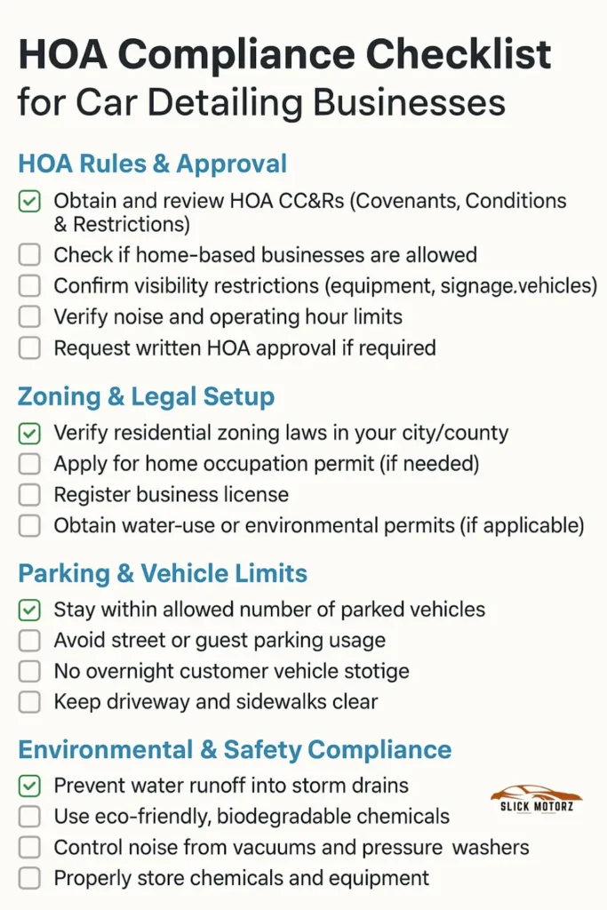 Hoa Restrictions on Car Detailing Businesses in Neighborhoods What You Need to Know