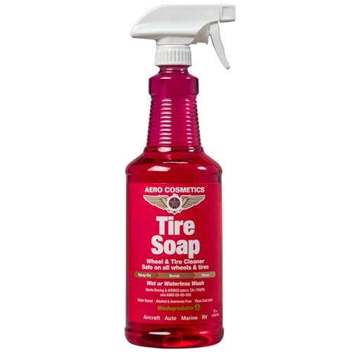 Aero Cosmetics Tire Soap and Degreaser, Remove Tire Dirt, Oil Residue and More 32oz