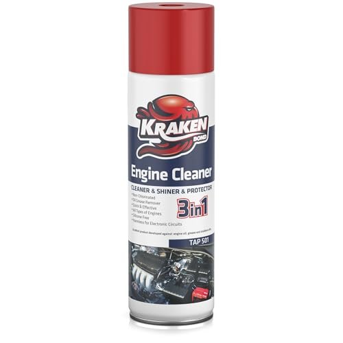 KRAKEN BOND Engine Cleaner Spray - (1x12.3 fl. Oz) Degreaser for Engine Bay, Gunk, and Motor | 1 Pack