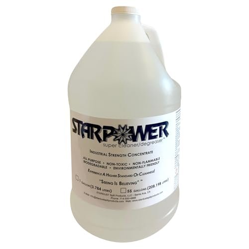 STARPOWER SUPER CLEANER/DEGREASER Concentrate - Heavy Duty Multi Surface Grease, Oil, Grime Remover, 1 Gallon