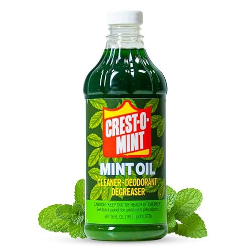 Crest-O-Mint Oil Multi-Purpose Cleaner Degreaser Household, Non-Toxic, All-Purpose Spray, Natural Wintergreen Scent, 16oz (1)