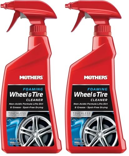 Mothers 05924 Foaming Wheel & Tire Cleaner - 24 oz. (Pack of 2)
