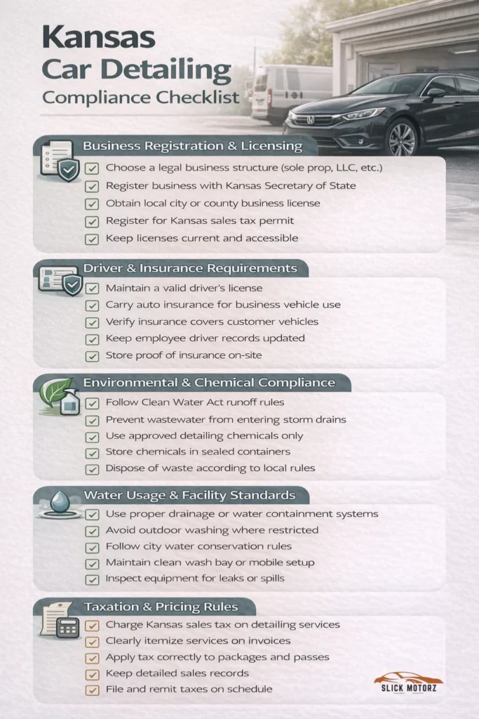 Car Detailing Laws in Kansas