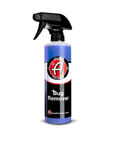 Adam's Car Bug Remover (16oz) - Powerful Car Bug Remover For Car Detailing | All Purpose Spray Removes Bug & Tar From Plastic, Rubber, Metal, Chrome, Glass, RV, Boat, Motorcycle