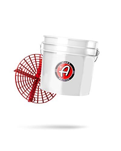 Adam's Polishes Wash Bucket (3.5 Gallon Bucket + Grit Guard) - Car Detailing Tool for Car Washing & Garage Storage | Stores Car Wash Soap, Foam Cannon, Foam Gun, Microfiber Towels & More