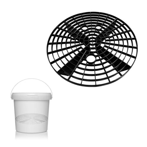 BWBWND Car Wash Bucket Insert, Dirt Guard Insert Automotive Washing Grit Trap, Vehicle Detailing Cleaning Bucket Filter fit for 12 Inch Diameter or 3-5 Gallon Buckets, Car Accessories (Black)
