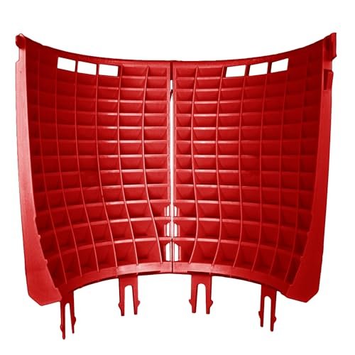 DETAIL GUARDZ Dirt Lock Scrub Wall 180/360 – Washboard Attachment Dirt Lock - Bucket Filter – Vertical Cleaning Tool for Brushes, Mitts (Red)