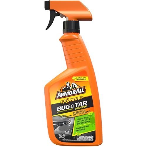 Armor All Extreme Bug and Tar Remover, Car Bug Remover with Wax Protection, 16 Fl Oz