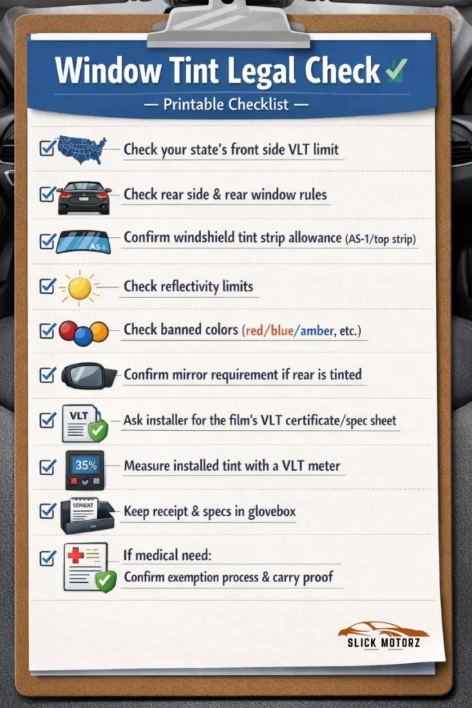 Window Tint Laws in the U.S.