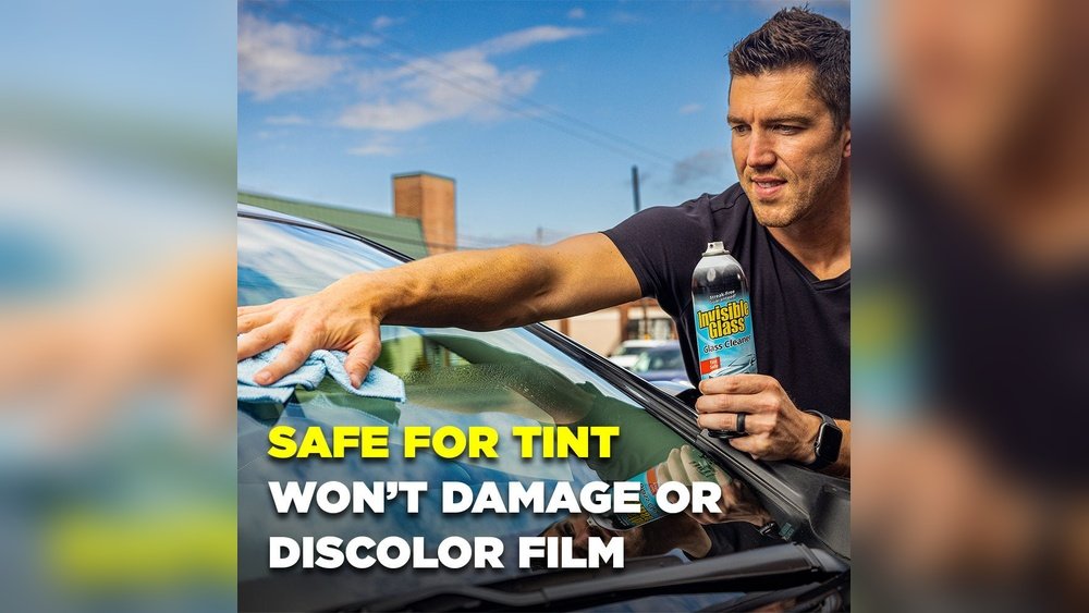 can glass cleaners damage window tint