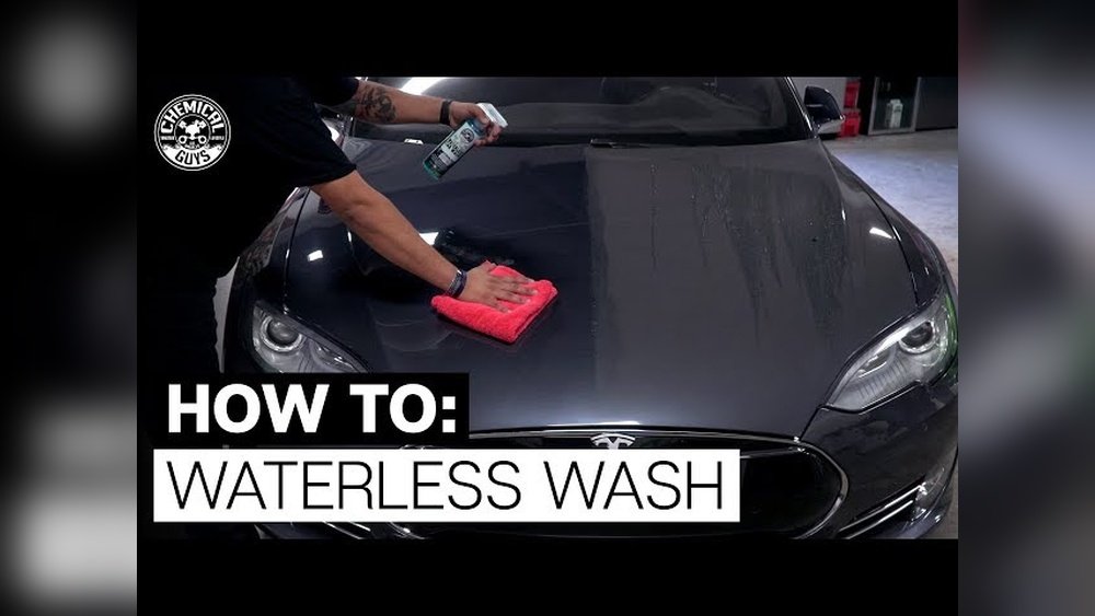 how to wash your car without water